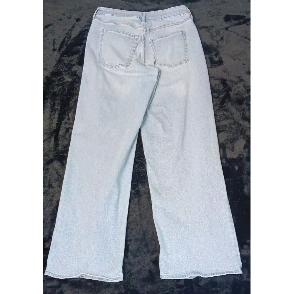 Old Navy High Rise Wow Wide Leg Jeans Womens 6 Light Wash Baggy Skater Grunge - Picture 13 of 13
